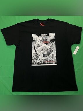 Elton John T-Shirt (Live On Air New York 17-11-70) A&R Recording Studio Tee